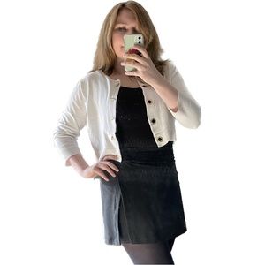 Calvin Klein Y2K Cardigan with Gold Toggle Closure